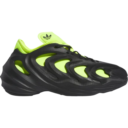 נעלי סניקרס AdiFOM Q בצבע שָׁחוֹר מדגם adiFOM Q 'Black Solar Yellow' מבית היוצר של חברת הענק אדידס