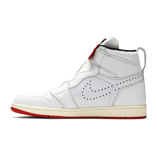 Air Jordan 1 Retro High Zip White University Red