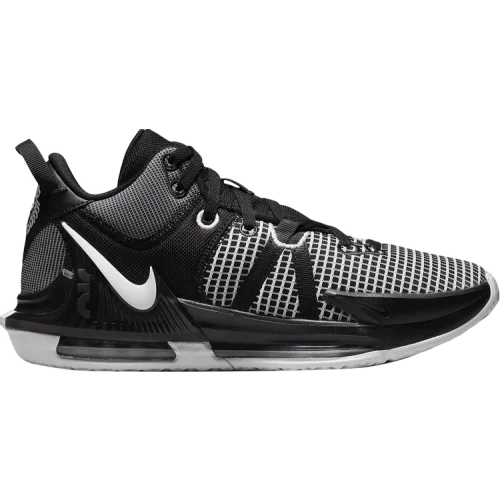 נעלי סניקרס עד לברון 7 בצבע שָׁחוֹר מדגם LeBron Witness 7 TB 'Black White' מבית היוצר של חברת הענק נייקי