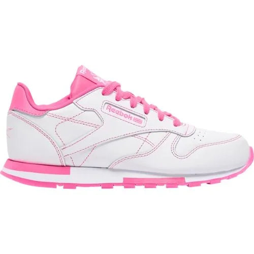 Reebok Classic Leather Big Kid ’White Atomic Pink’