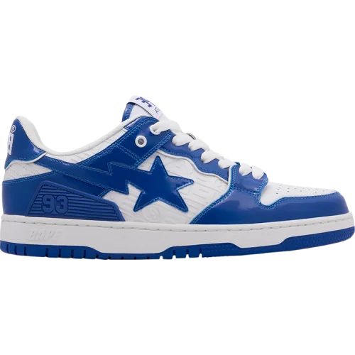 נעלי סניקרס Sk8 Sta בצבע כְּחוֹל מדגם Sk8 Sta #5 'Luxury Sport Monogram - Blue' מבית היוצר של חברת הענק BAPE