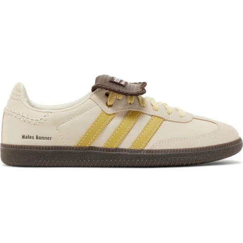 נעלי סניקרס סמבה בצבע קרם מדגם Wales Bonner x Samba 'Ecru Tint Yellow' מבית היוצר של חברת הענק אדידס