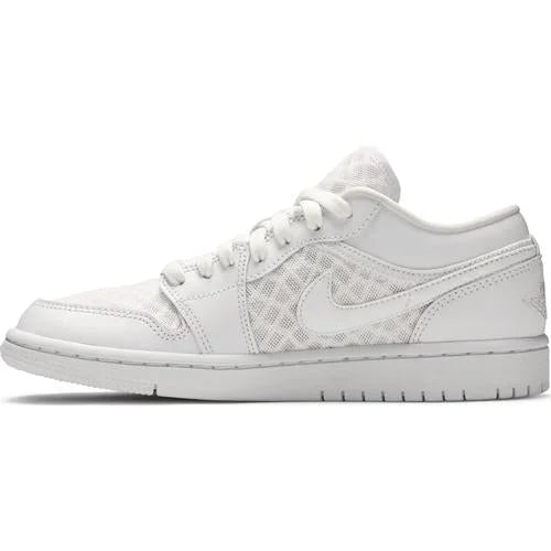 Wmns Air Jordan 1 Low Breathe ’Triple White’