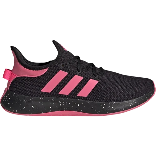 נעלי סניקרס Cloudfoam Pure בצבע שָׁחוֹר מדגם Wmns Cloudfoam Pure 'Black Lucid Pink' מבית היוצר של חברת הענק אדידס