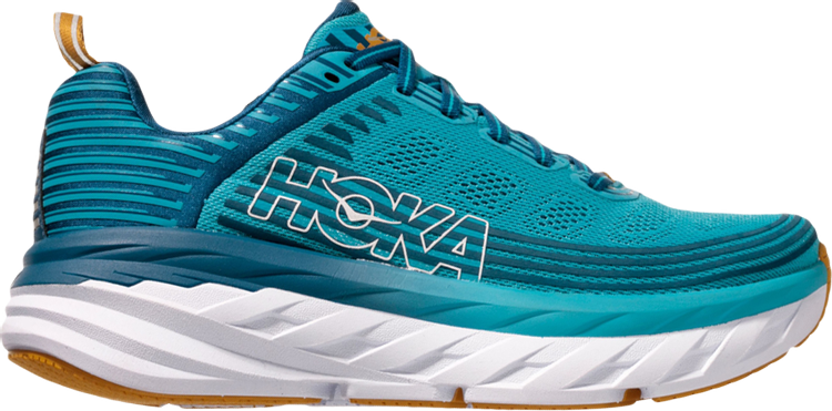 נעלי סניקרס Wmns Bondi 6 'Scuba Blue' של המותג הוקה בצבע כְּחוֹל עשויות רֶשֶׁת