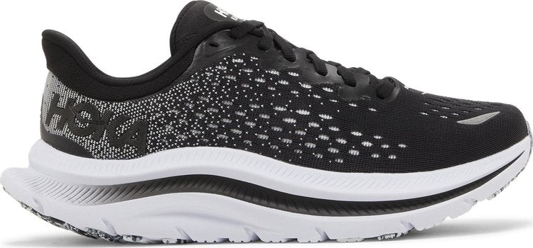 נעלי סניקרס Wmns Kawana 'Black White' של המותג הוקה בצבע שָׁחוֹר עשויות בד