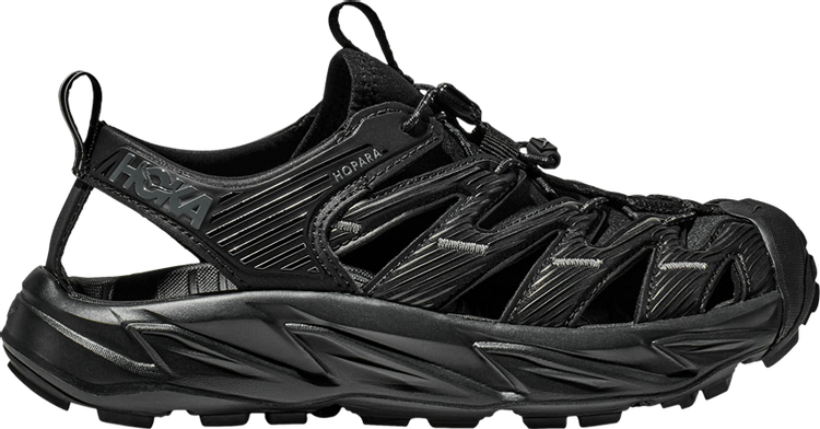נעלי סניקרס Wmns Hopara 'Black' של המותג הוקה בצבע שָׁחוֹר עשויות סינתטי
