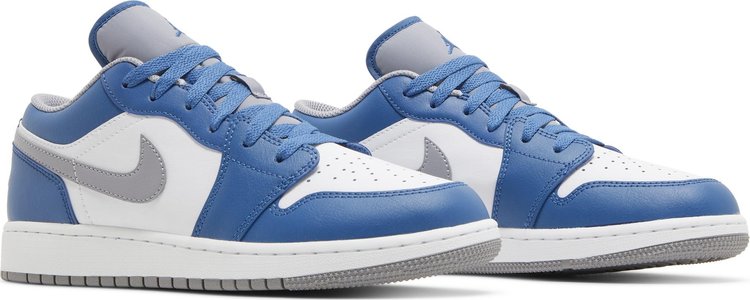 Air Jordan 1 Low GS 'True Blue Cement'
