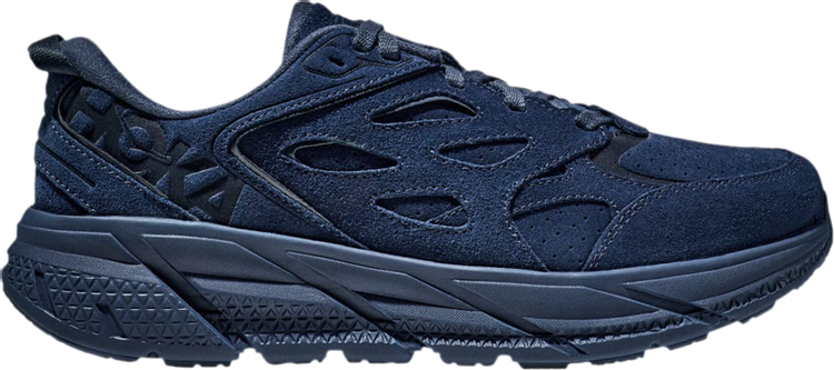 נעלי סניקרס Clifton L Suede 'Outer Space' של המותג הוקה בצבע כְּחוֹל עשויות עור (זמש)