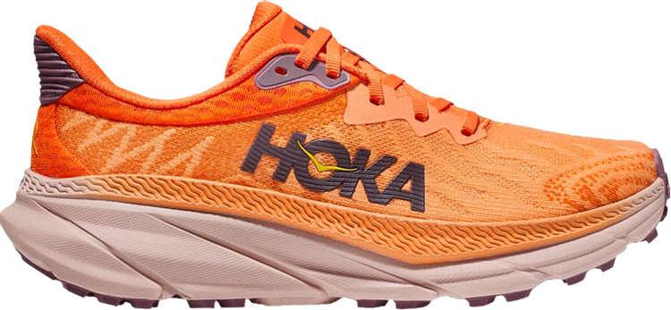 נעלי סניקרס Wmns Challenger ATR 7 'Mock Orange' של המותג הוקה בצבע כתום עשויות רֶשֶׁת