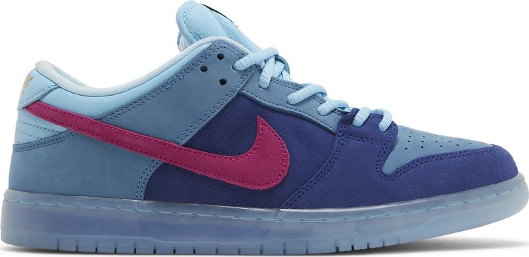 נעלי סניקרס Run The Jewels x Dunk Low SB '4/20' של המותג נייקי בצבע כְּחוֹל עשויות עור (זמש)