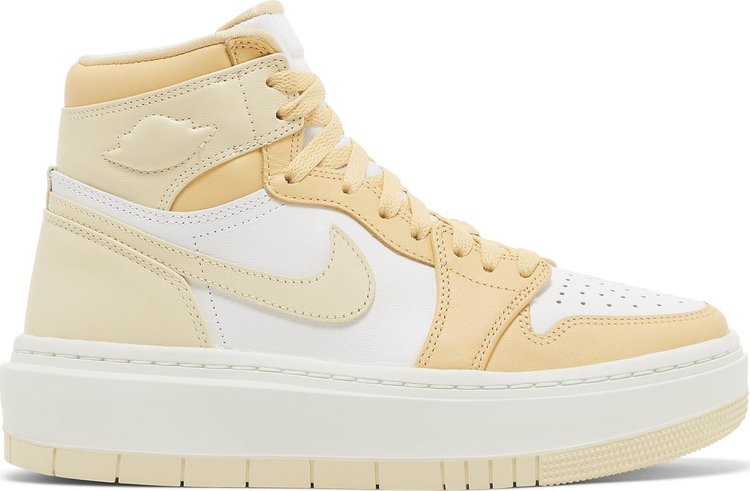 נעלי סניקרס Wmns Air Jordan 1 Elevate High 'Celestial Gold' של המותג נייקי בצבע זהב עשויות עוֹר