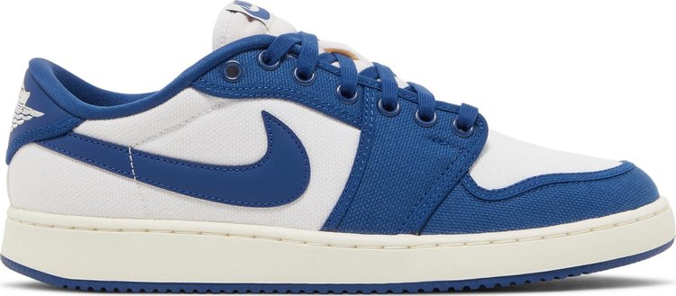 נעלי סניקרס Air Jordan 1 KO Low 'Kentucky' של המותג נייקי בצבע כְּחוֹל עשויות בַּד