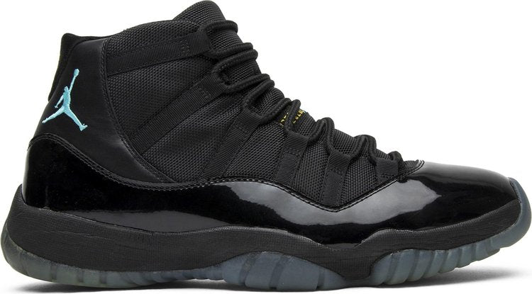 נעלי סניקרס Air Jordan 11 Retro 'Gamma Blue' של המותג נייקי בצבע שָׁחוֹר עשויות