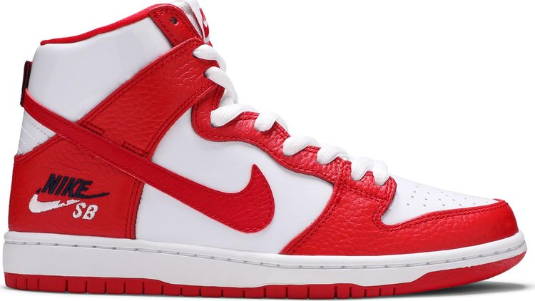 נעלי סניקרס SB Dunk High Pro 'Dream Team' של המותג נייקי בצבע אָדוֹם עשויות
