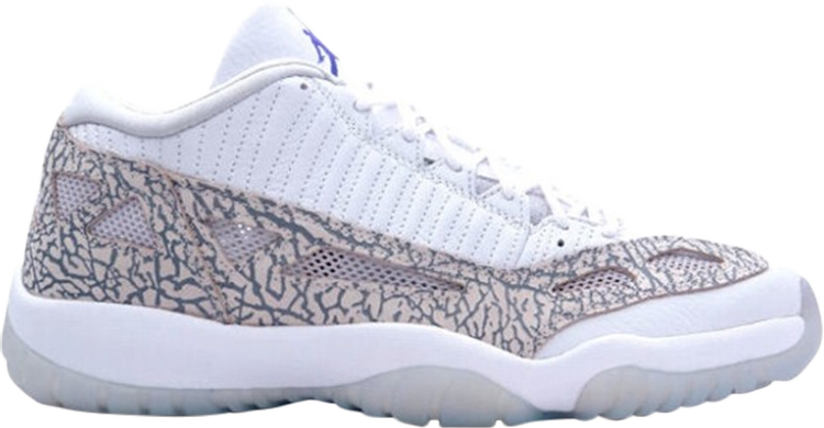 נעלי סניקרס Air Jordan 11 Retro Low IE 'Cobalt' 2015 של המותג נייקי בצבע לבן עשויות