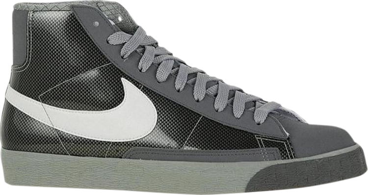 נעלי סניקרס Blazer High 'Shadow Grey' של המותג נייקי בצבע אפור עשויות
