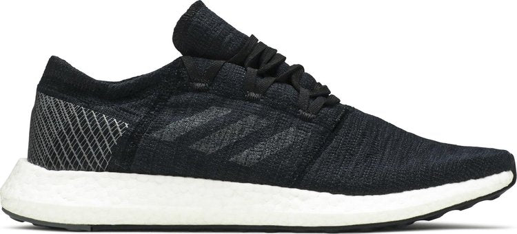 נעלי סניקרס Pureboost Go 'Core Black' של המותג אדידס בצבע שָׁחוֹר עשויות