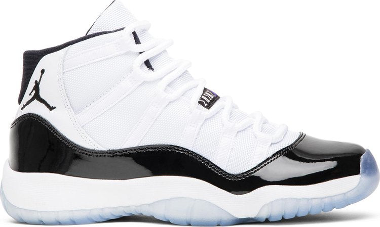 נעלי סניקרס Air Jordan 11 Retro GS 'Concord' 2018 של המותג נייקי בצבע לבן עשויות