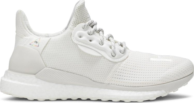 נעלי סניקרס Pharrell x Solar Hu Glide PRD 'Cream White' של המותג אדידס בצבע לבן עשויות