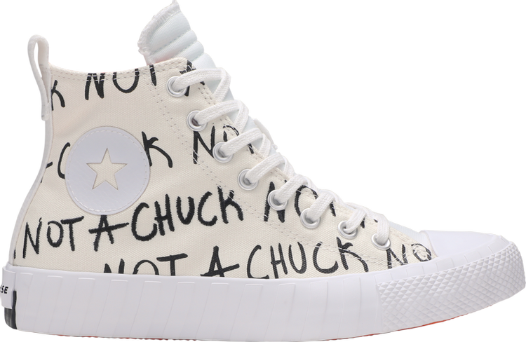 נעלי סניקרס Chuck 70 Hi 'UNT1TL3D - White' של המותג קונברס אולסטאר בצבע לבן עשויות