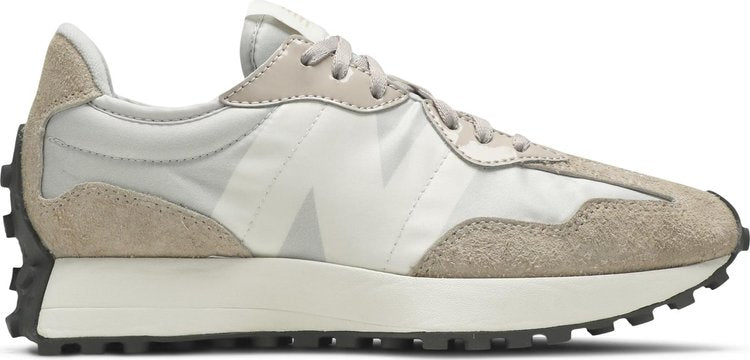 נעלי סניקרס Wmns 327 'Grey Beige' של המותג ניו באלאנס בצבע קרם עשויות עור (זמש)