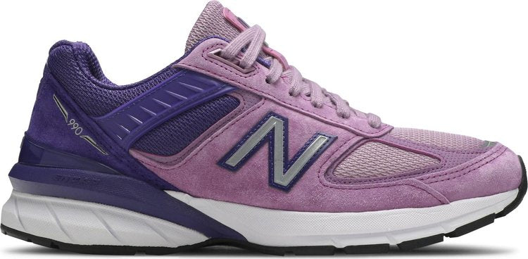 נעלי סניקרס Wmns 990v5 Made in USA 'Prism Purple Pink' של המותג ניו באלאנס בצבע סָגוֹל עשויות רֶשֶׁת
