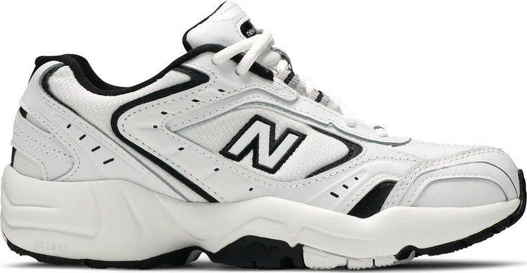נעלי סניקרס Wmns 452 'White Black' של המותג ניו באלאנס בצבע לבן עשויות עוֹר