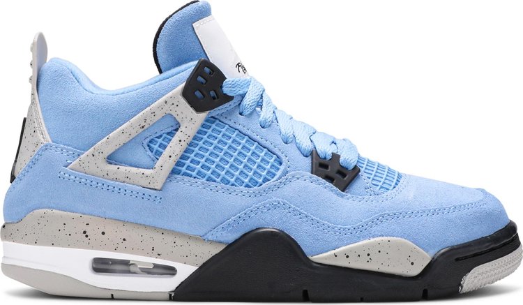 נעלי סניקרס Air Jordan 4 Retro GS 'University Blue' של המותג נייקי בצבע כְּחוֹל עשויות