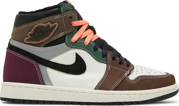 נעלי סניקרס Air Jordan 1 High OG 'Hand Crafted' של המותג נייקי בצבע צבעוני עשויות