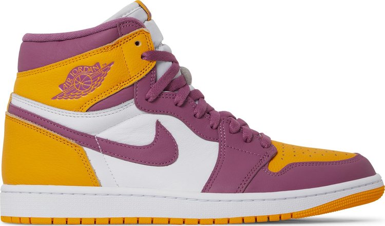 נעלי סניקרס Air Jordan 1 Retro High OG 'Brotherhood' של המותג נייקי בצבע זהב עשויות עוֹר