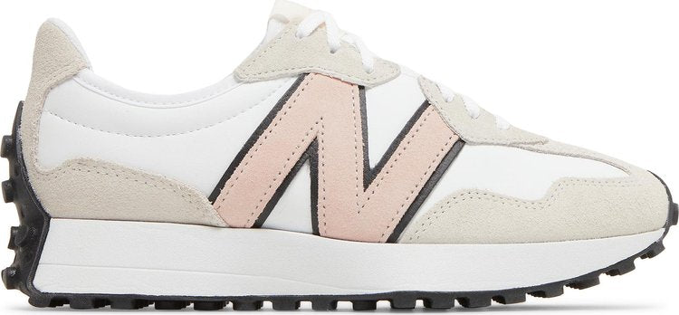 נעלי סניקרס Wmns 327 'White Pink Haze' של המותג ניו באלאנס בצבע לבן עשויות עור (זמש)