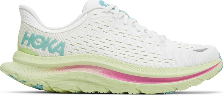 נעלי סניקרס Wmns Kawana 'Blanc de Blanc Butterfly' של המותג הוקה בצבע לבן עשויות רֶשֶׁת