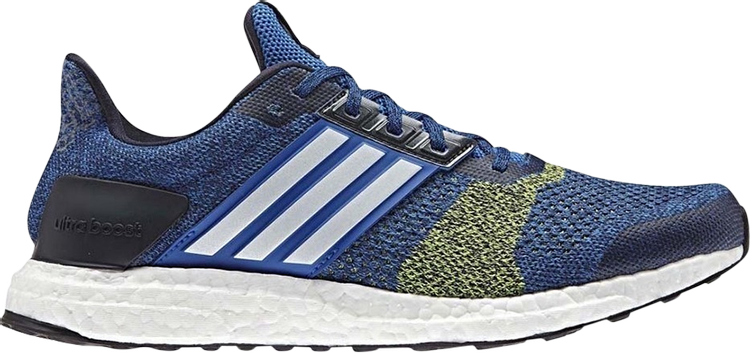 נעלי סניקרס UltraBoost ST 'Blue White' של המותג אדידס בצבע כְּחוֹל עשויות