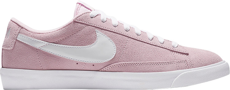 נעלי סניקרס Blazer Low Premium 'Pastel Pink' של המותג נייקי בצבע וָרוֹד עשויות