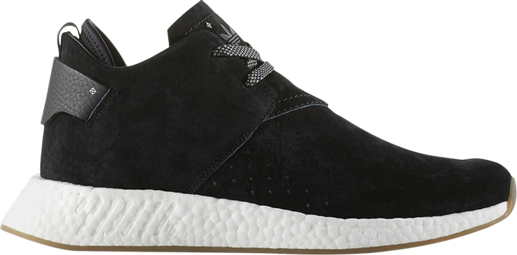 נעלי סניקרס NMD_C2 'Suede' של המותג אדידס בצבע שָׁחוֹר עשויות