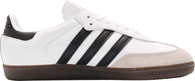 נעלי סניקרס Samba OG 'Cloud White' של המותג אדידס בצבע לבן עשויות