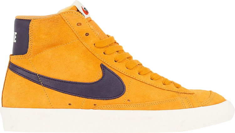 נעלי סניקרס Blazer Mid Vintage 'Amber Rise Purple' של המותג נייקי בצבע כתום עשויות