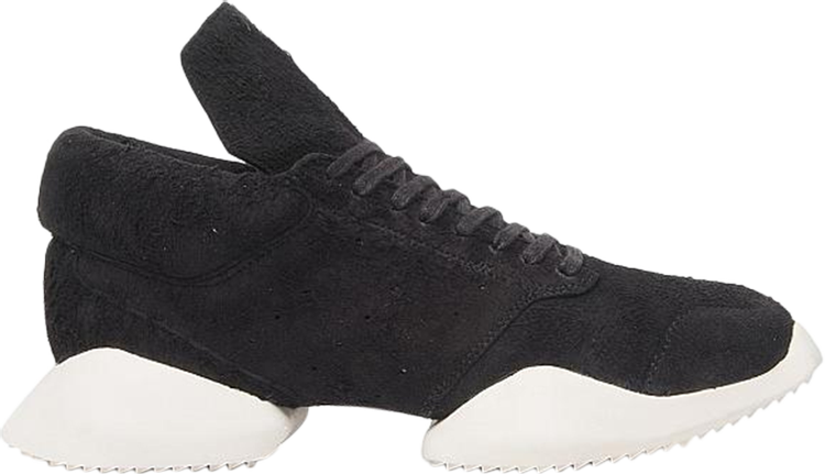 נעלי סניקרס Rick Owens Runner 'Soft Black' של המותג אדידס בצבע שָׁחוֹר עשויות