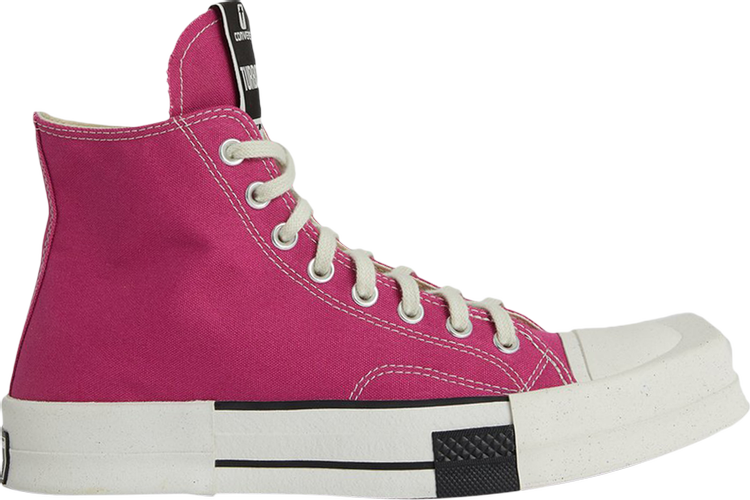 נעלי סניקרס Converse x Rick Owens TURBODRK Chuck 70 Laceless 'Hot Pink' של המותג ריק אוונס בצבע וָרוֹד עשויות בַּד