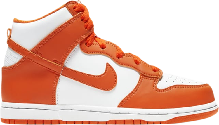 נעלי סניקרס Dunk High SP PS 'Syracuse' 2021 של המותג נייקי בצבע כתום עשויות עוֹר