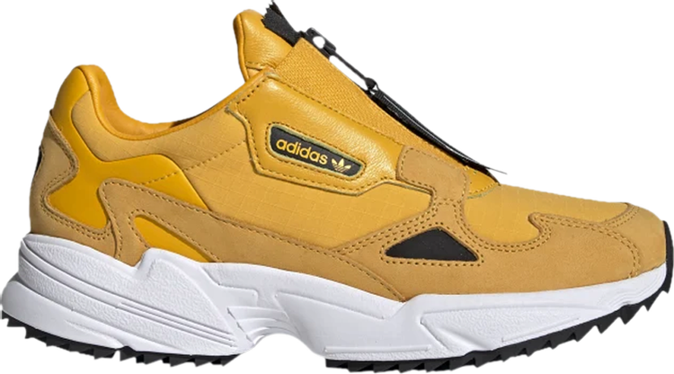 נעלי סניקרס Wmns Falcon Zip 'Active Gold' של המותג אדידס בצבע זהב עשויות