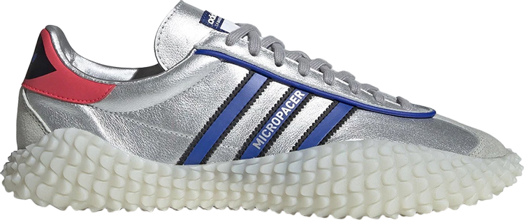 נעלי סניקרס Country Kamanda 'Silver Metallic' של המותג אדידס בצבע כסף עשויות