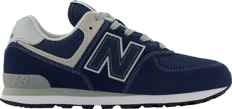 נעלי סניקרס 574 Big Kid 'Core Pack - Navy' של המותג ניו באלאנס בצבע כְּחוֹל עשויות עוֹר