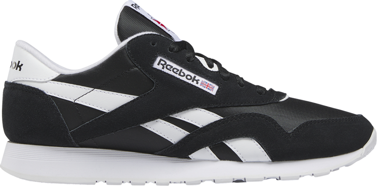 נעלי סניקרס Classic Nylon 'Black White' 2023 של המותג ריבוק בצבע שָׁחוֹר עשויות ניילון