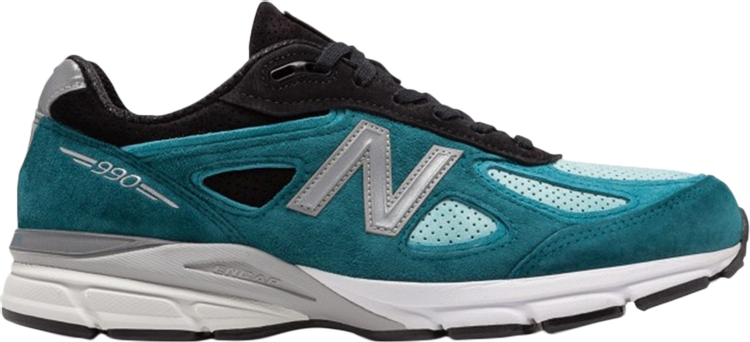 נעלי סניקרס 990v4 Made in USA 'Moroccan Blue' של המותג ניו באלאנס בצבע כְּחוֹל עשויות