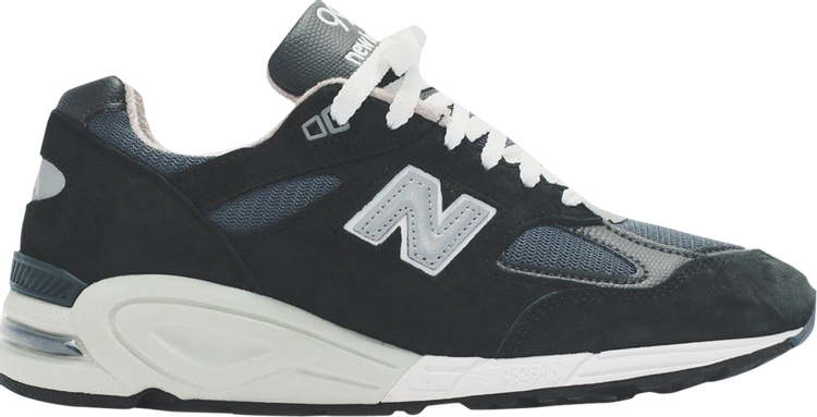 נעלי סניקרס Kith x 990v2 Made in USA 'Shark' של המותג ניו באלאנס בצבע כְּחוֹל עשויות עור (זמש)