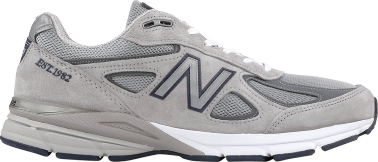 נעלי סניקרס 990v4 Made in USA 'Made in 1982' של המותג ניו באלאנס בצבע אפור עשויות
