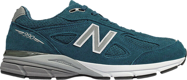 נעלי סניקרס 990v4 Made in USA 'North Sea' של המותג ניו באלאנס בצבע כְּחוֹל עשויות
