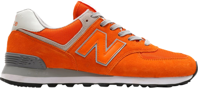 נעלי סניקרס 574 Core Plus 'Varsity Orange' של המותג ניו באלאנס בצבע כתום עשויות